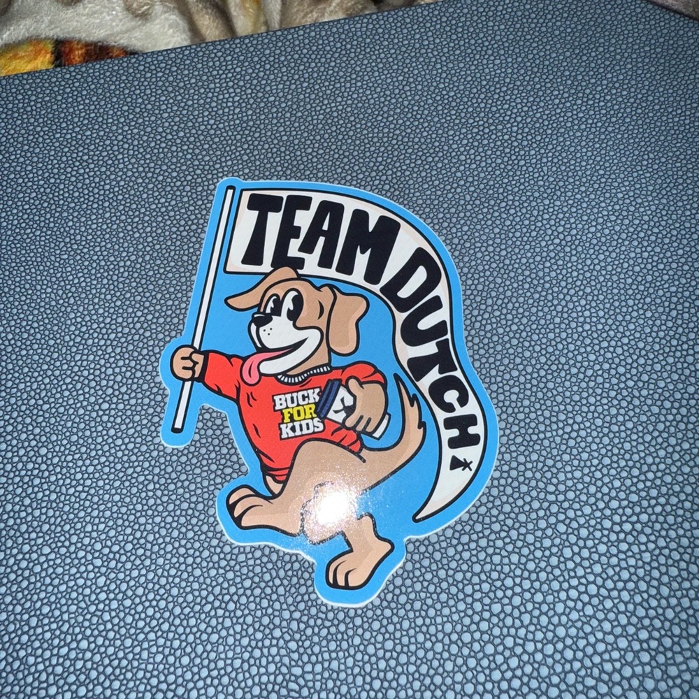 Dog Sticker - Blue